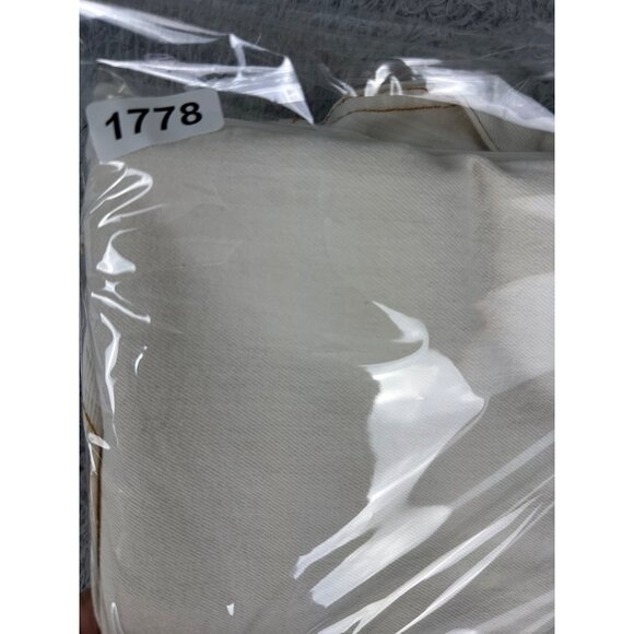 True Religion Mens 32 Blake White Button Straight Leg Sample Y2K Jeans USA Made - Picture 14 of 14